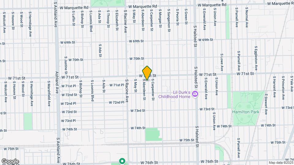 7121 S Aberdeen St-Unit -Unit 2 Map and Location Details