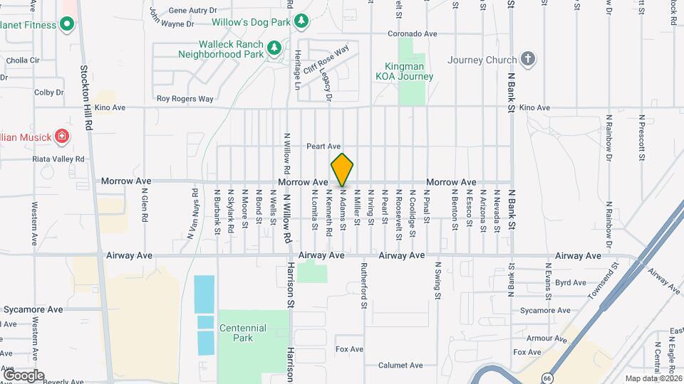 3615 N Adams St Map and Location Details