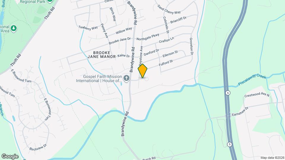 6703 Groveton Dr Map and Location Details