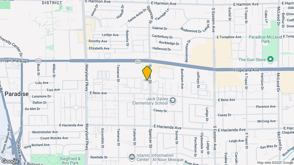 5003 Spencer St Map and Location Details