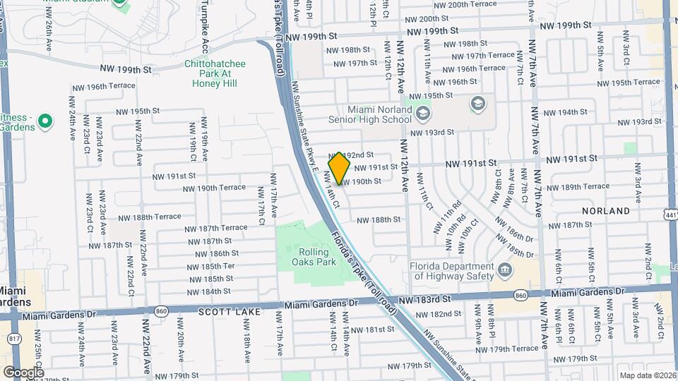 18930 NW 14th Ave Map and Location Details