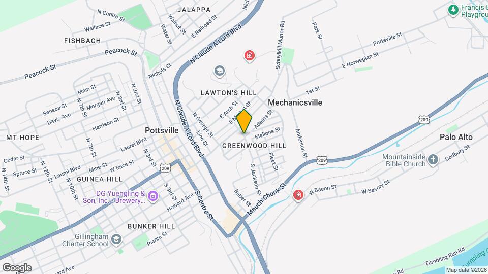 17 S Jackson St Map and Location Details