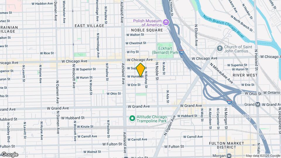 1463 W Huron St Mapa y Detalles de la Ubicación