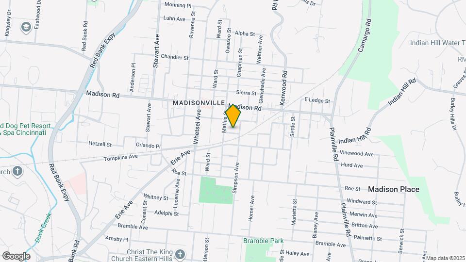 6116 Conover St, Unit 1 Map and Location Details