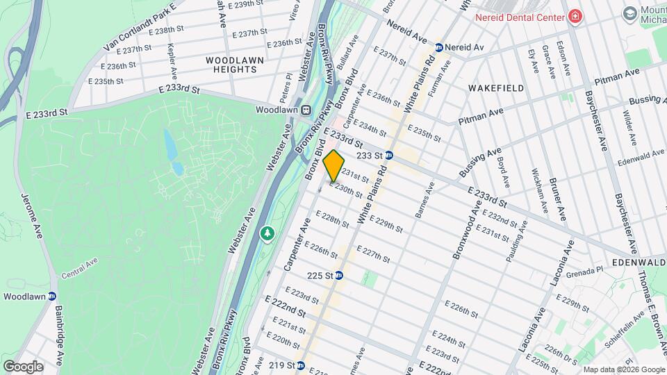 636 E 230th St, Unit Unit # 1 Map and Location Details