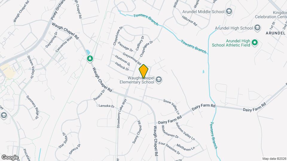 832 Nutmeg Ct Map and Location Details
