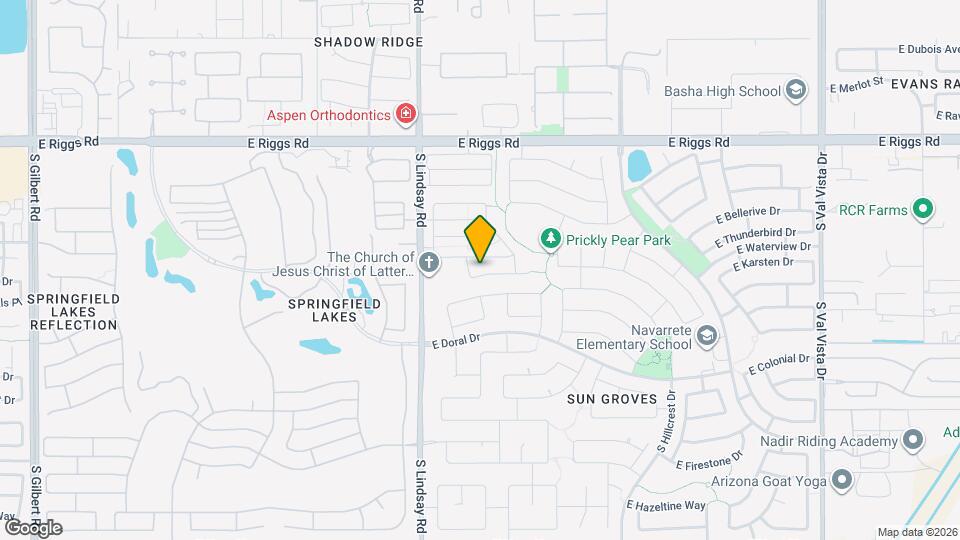 4128 E Desert Sands Pl Map and Location Details