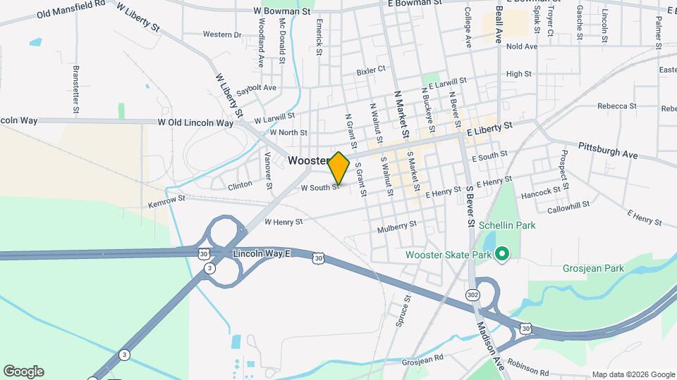 352 W South St Map and Location Details