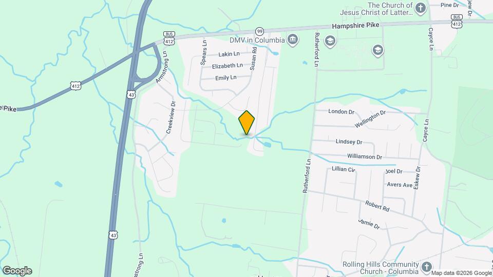 1872 Holdens Hollow Map and Location Details