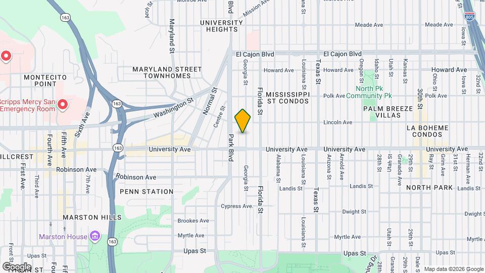 3944 Georgia St Map and Location Details