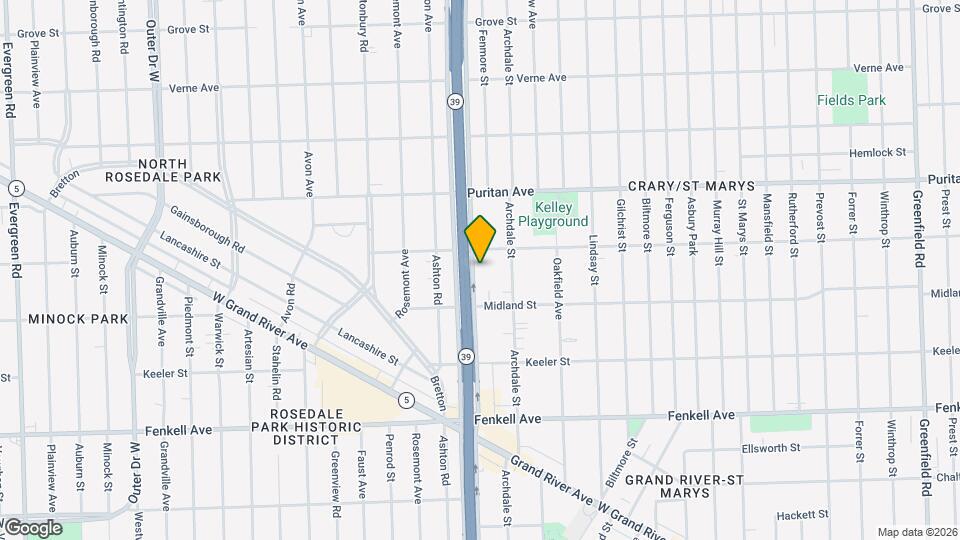 15750 Southfield Rd Mapa y Detalles de la Ubicación