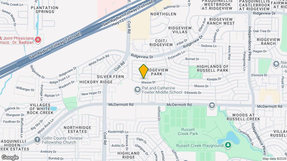 3709 Mason Dr Map and Location Details