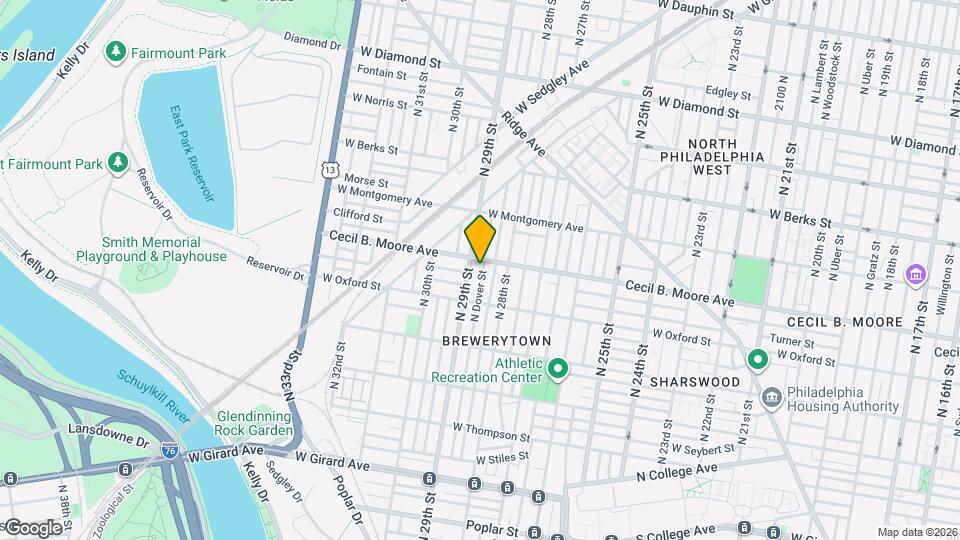 1644 N Dover St Mapa y Detalles de la Ubicación