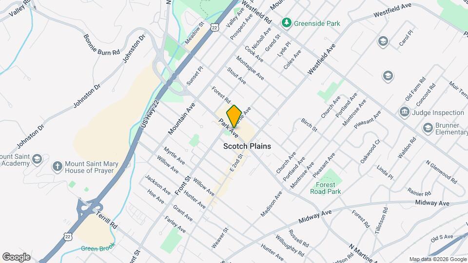 405 Park Ave, Unit B Map and Location Details