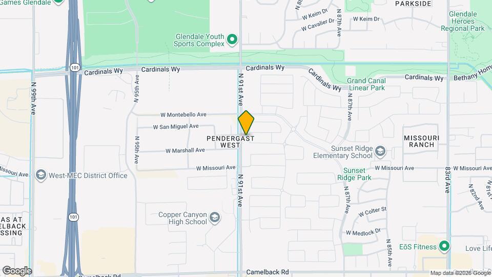 5616 N 90th Dr Map and Location Details