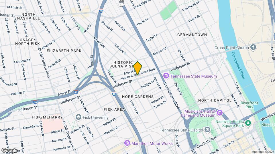 942 Jefferson St Map and Location Details