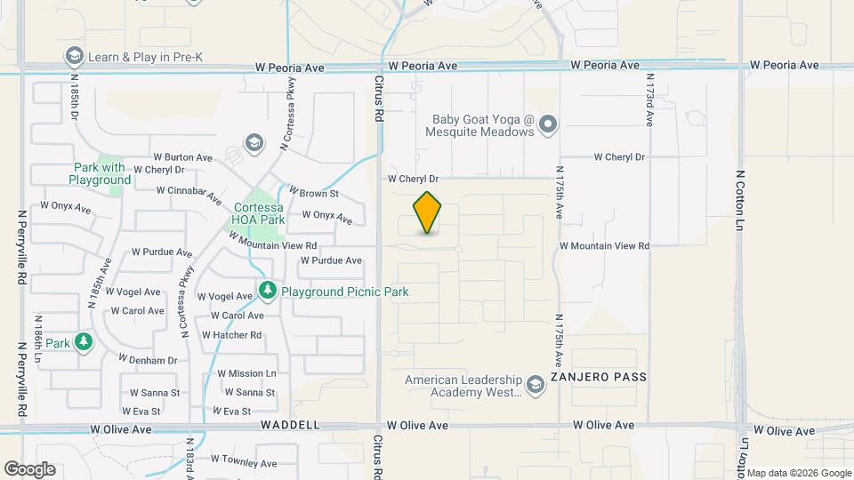 17745 W Turquoise Ave Map and Location Details