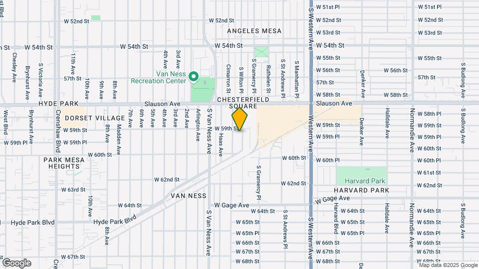 5913 S Wilton Pl Map and Location Details