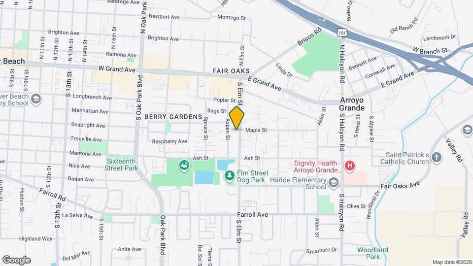 194 S Elm St, Unit A Map and Location Details