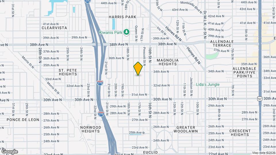3312 17th St N Map and Location Details