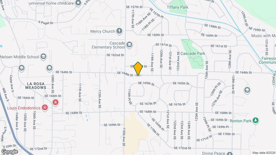 11645 SE 164th St Map and Location Details