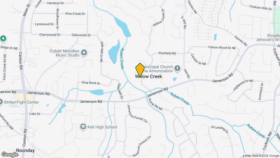 1591 Willow Bluff Map and Location Details