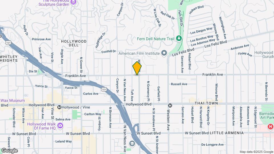 1861 N Wilton Pl Map and Location Details