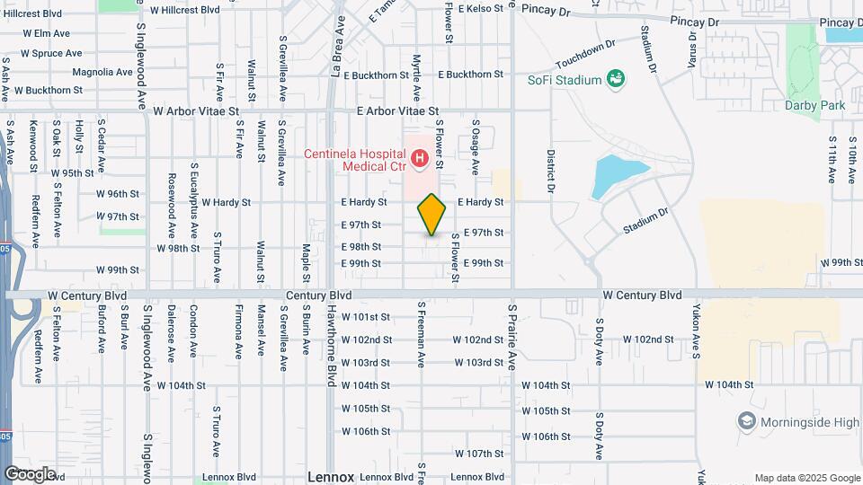 530 E 97th St Map and Location Details