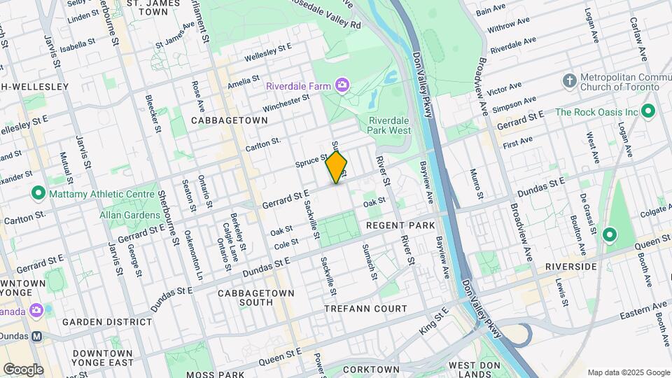 427-441 Gerrard St E Map and Location Details