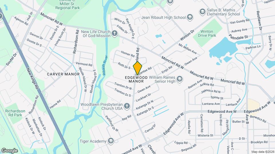 6601 Cleveland Rd Map and Location Details