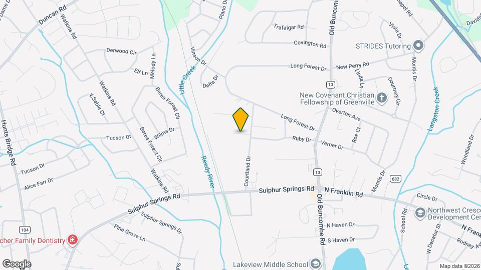 101 Courtland Dr Map and Location Details