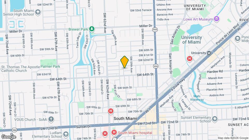 6301 SW 59th Pl Map and Location Details