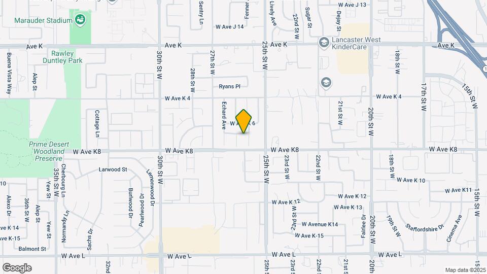 2552 W Avenue K7 Map and Location Details