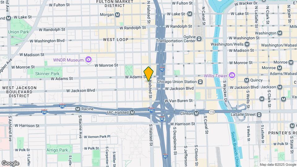 227 S Halsted St Map and Location Details