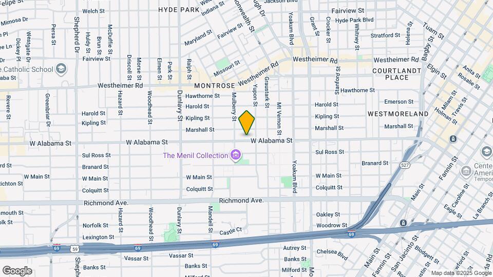 1420 W Alabama St Map and Location Details