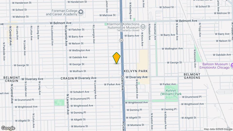 4825 W George St, Unit 1 Map and Location Details