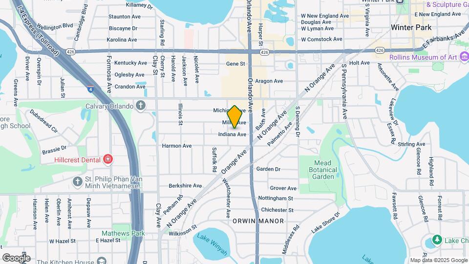 1253 Indiana Ave Map and Location Details