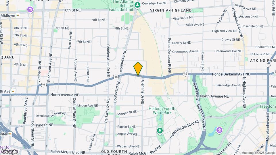 567 Ponce De Leon Ave NE Map and Location Details