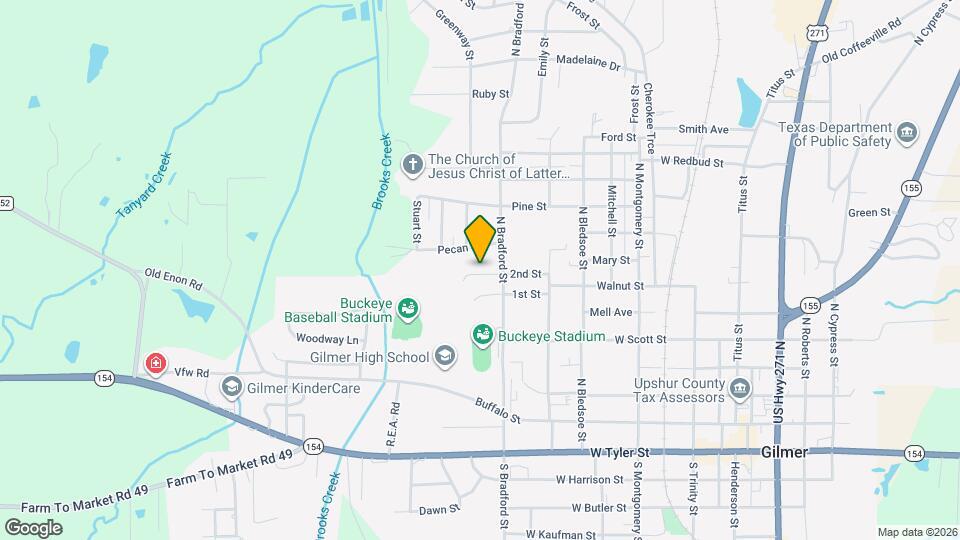 800 N Bradford St Map and Location Details