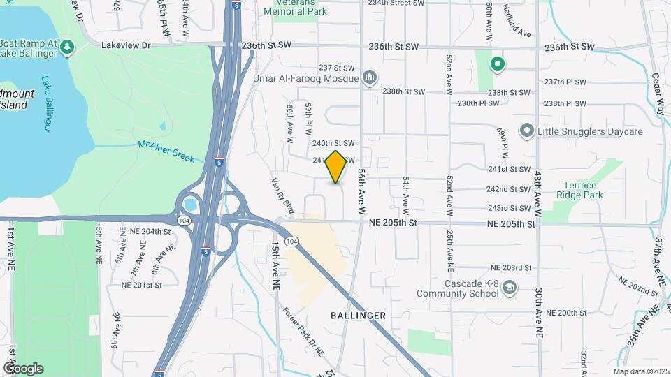 24202 57th Ave W Map and Location Details