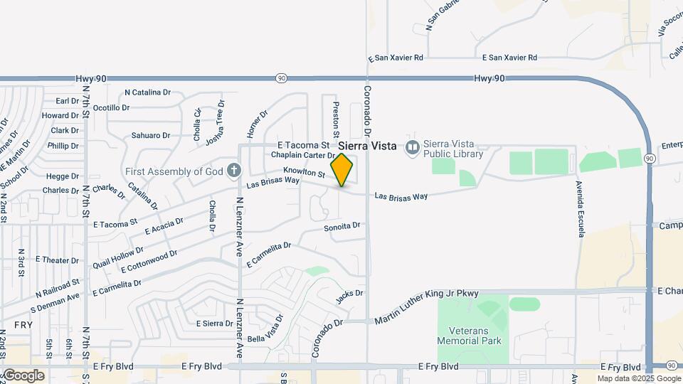 2206 Las Brisas Way Map and Location Details