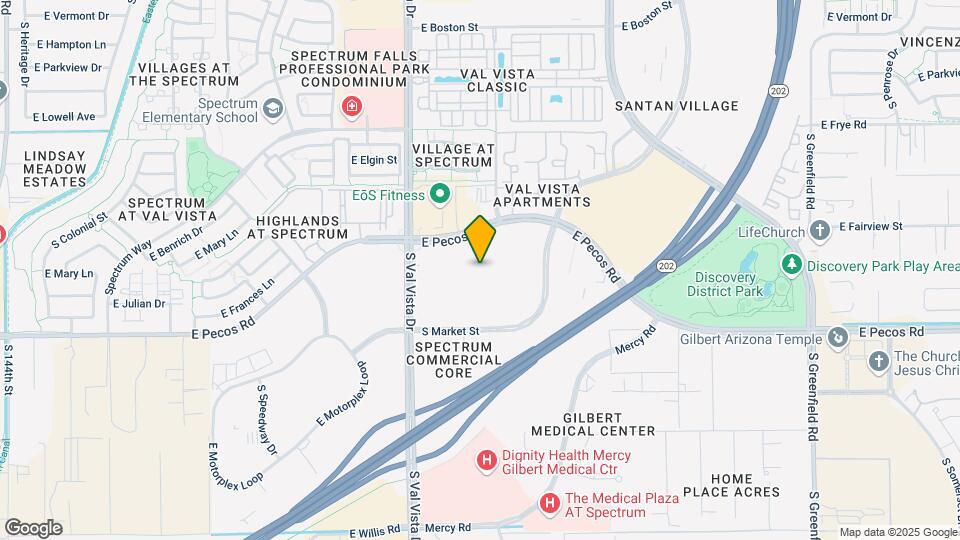NOVEL Val Vista by Crescent Communities Map and Location Details