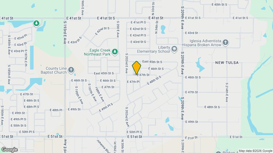 20362 E 47th St Map and Location Details