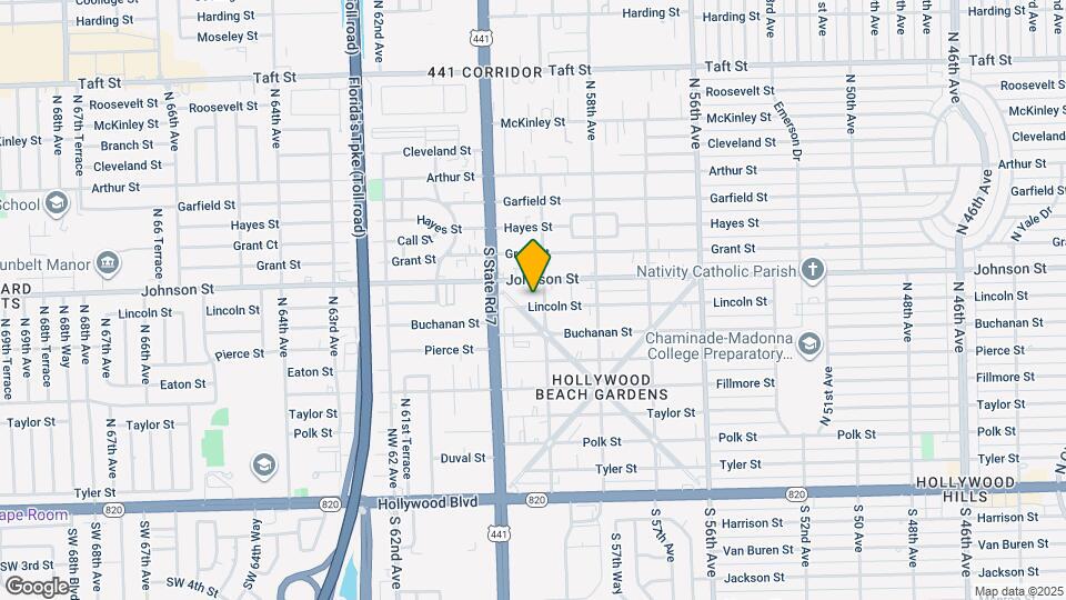 5913 Lincoln St Map and Location Details