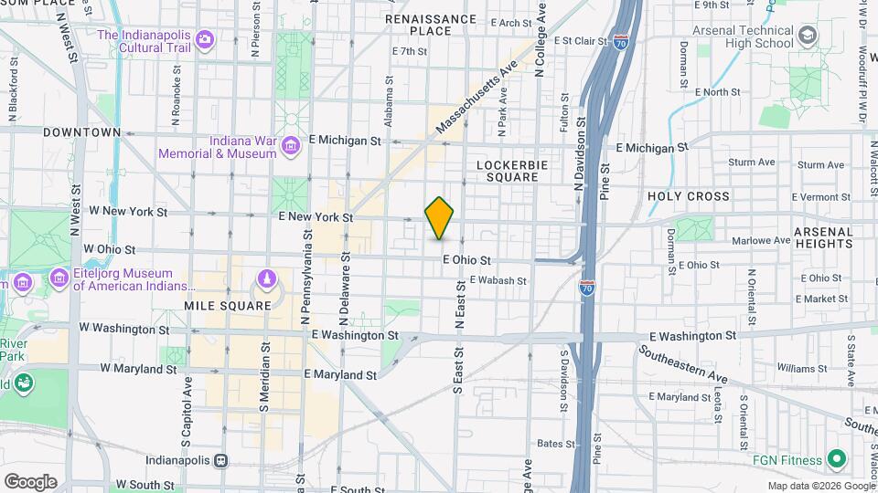 216 N Cleveland St, Unit C Map and Location Details