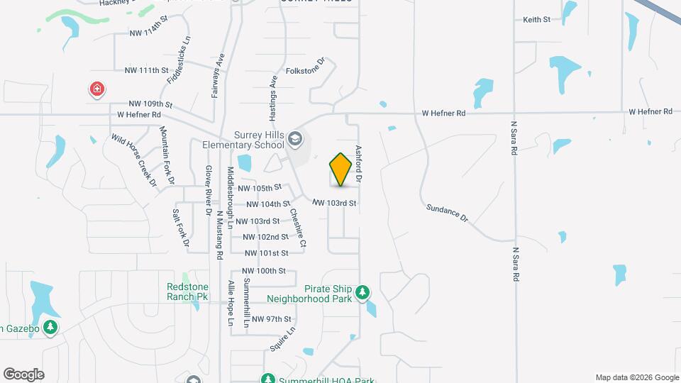 11016 NW 104th Terrace Map and Location Details