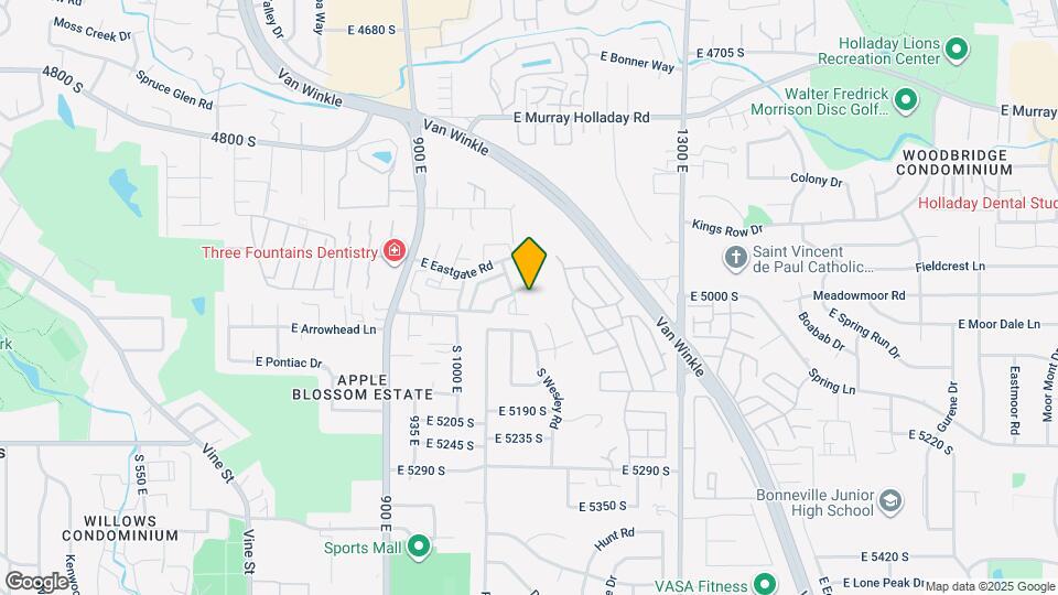 4999 S Eastridge Ln Mapa y Detalles de la Ubicación