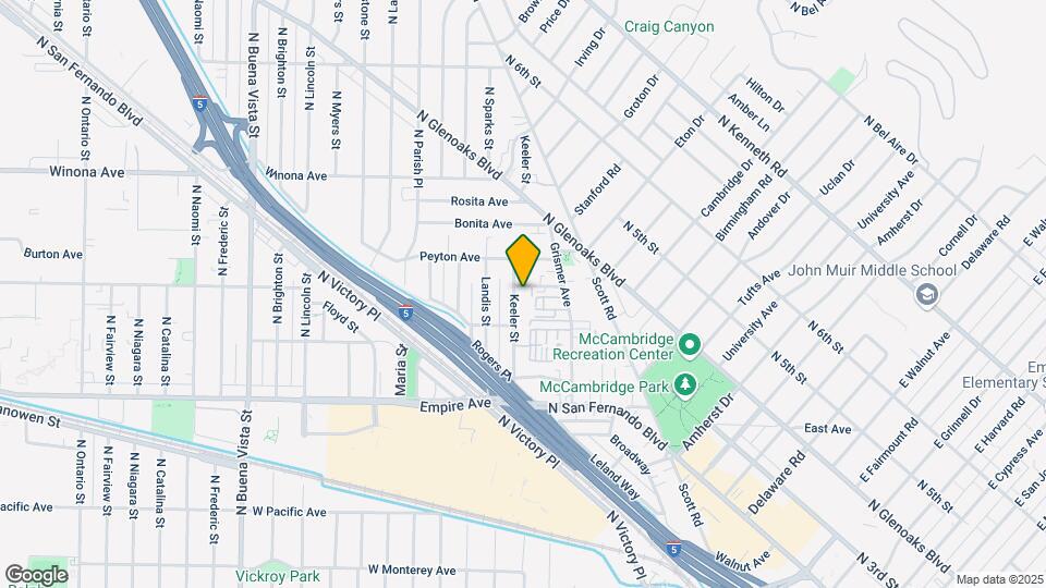 1828 Keeler St Map and Location Details