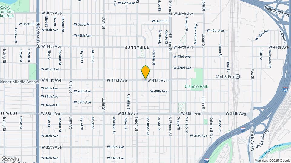 1928 W 41st Ave Mapa y Detalles de la Ubicación