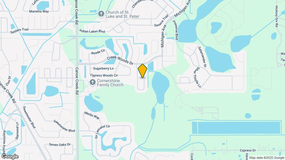 1136 Creek Woods Cir Map and Location Details
